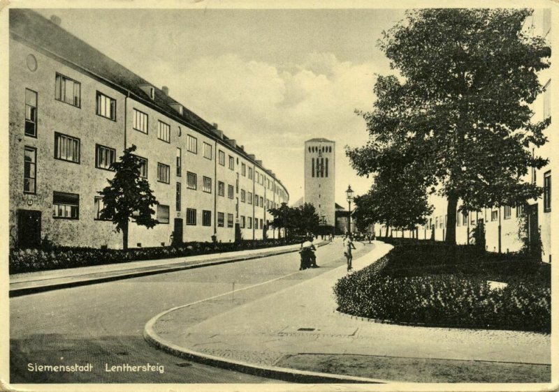 germany, BERLIN SIEMENSSTADT, Lenthersteig, Architect Hans Scharoun (1929-31)