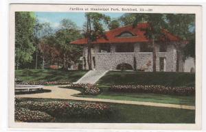 Pavilion Sinnissippi Park Rockford Illinois 1920s postcard