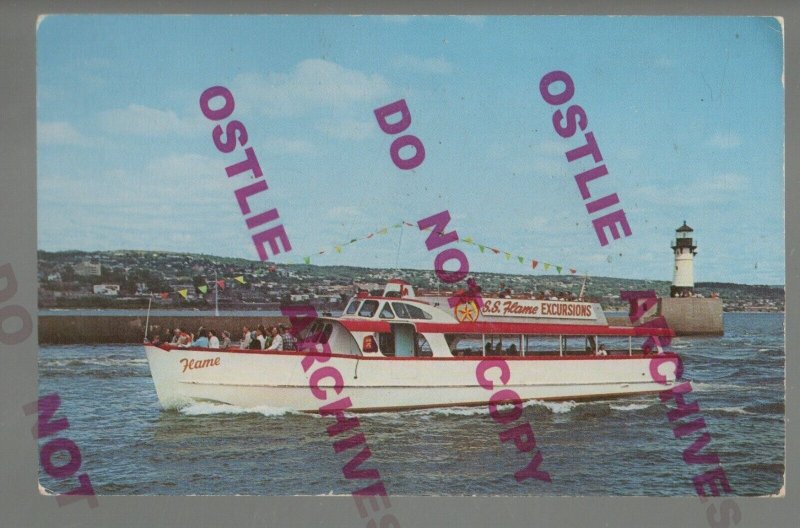 Duluth MINNESOTA 1969 ADVERTISING Boat S.S. FLAME EXCURSIONS Canal ROADSIDE MN 