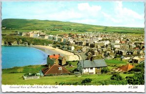 Port Erin Isle Of Man General View Grounds Buildings Ocean Postcard
