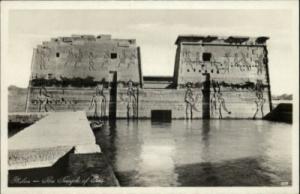 Philae Egypt Real Photo c1910 Postcard