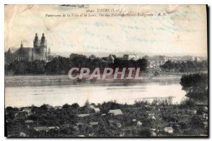 Postcard Old Towers I and L panorama of the city and the Loire view villas Sa...