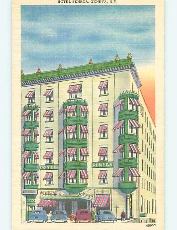 Unused Linen SENECA HOTEL Geneva New York NY u8527