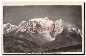 Old Postcard View Of The Mont Blanc Combloux