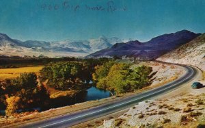 Postcard Landscape Near Reno Cross Country Highways Curve Reno Nevada NV