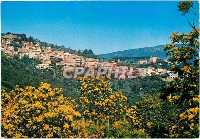 Modern Postcard The French Riviera Var Bormes Les Mimosas (Var) General view