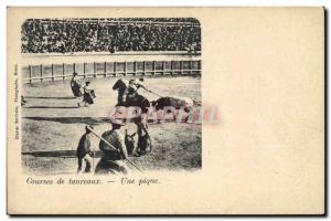Old Postcard Bullfight Bullfight A picnic
