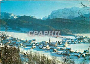 Modern Postcard Bezau gegen Kanisffuh im Bregenzerwarld Vorarlberg Austria