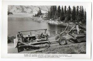 B.C. Canada - Alaska Highway - Roads Dozer Tractor US Army  
