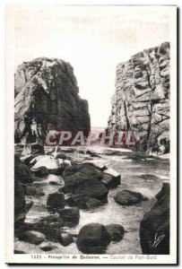 Old Postcard Presqu island of Quiberon Coulair Port Bara