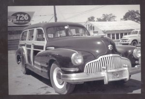 REAL PHOTO 1942 BUICK SPECIAL ESTATE WOODY WAGON STATION WAGON POSTCARD 