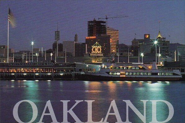 Beautiful Oakland With Jack London Square Stands Spectacularly In The Early M...