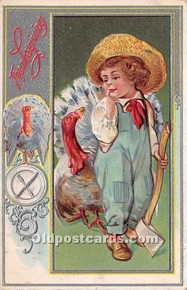  Thanksgiving Greetings Postcard 