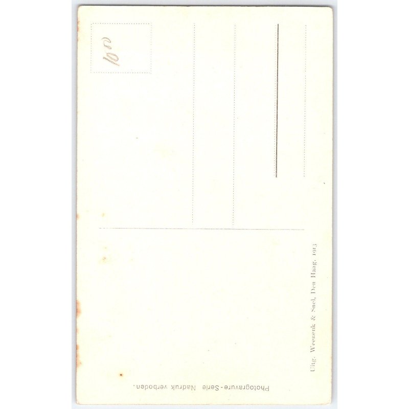 Postcard Volendam Netherlands Community Life 1913