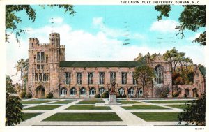 Vintage Postcard 1964 Union Duke University Campus Bldg. Durham North Carolina