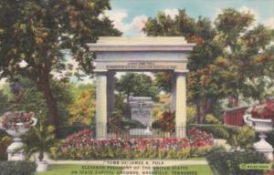 Tennessee Nashville Tomb Of James K Polk On State Capitol Grounds