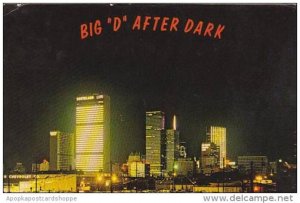 Texas Dallas Skyline Looking West 1967