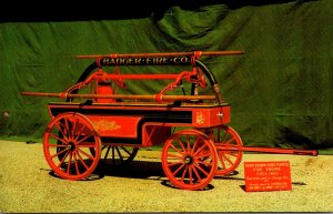Hand-Drawn Hand Pumper Built By Rumsey Around 1860 Used In CHicago Fire In 1871