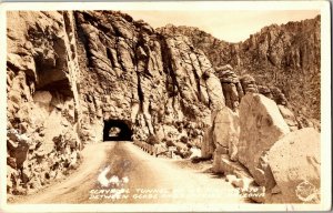 RPPC Claypool Tunnel U.S. Hwy 70, Globe and Superior AZ c1937 Postcard J35 