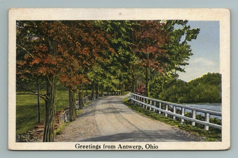 Greetings From Antwerp, Ohio Postcard 