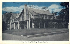 Sterling Massachusetts MA Sterling Inn Vintage Postcard