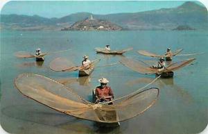Mexico, Lake Patzcuaro, Pescadores Fisherman, Dexter Press 11404-B