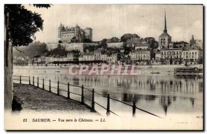 Saumur Old Postcard View to the castle