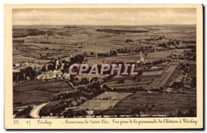 Old Postcard Vezelay Panorama View From Holy Father Jack De Promenade Du Chat...