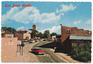 San Juan Pueblo near Santa Fe NM, New Mexico - Post Office and Shopping Area