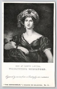 Viscountess Beresford By Sir T Lawrence The Connoisseur No 11 Postcard R23