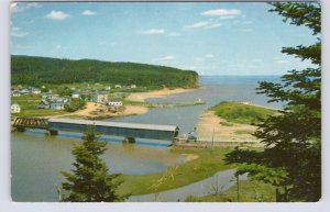 Covered Bridge, Bay Of Fundy, Alma, New Brunswick, Vintage Chrome Postcard