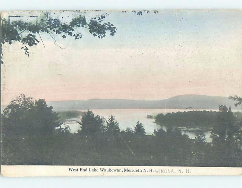 Divided-Back LAKE WAUKEWAN WEST END Meredith - Winona New Hampshire NH F4150