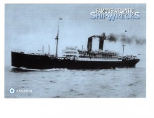 Ascania, Cunard Liner,  Famous Atlantic Ship Wrecks