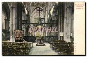 Postcard Old Salisbury Cathedral Looking E