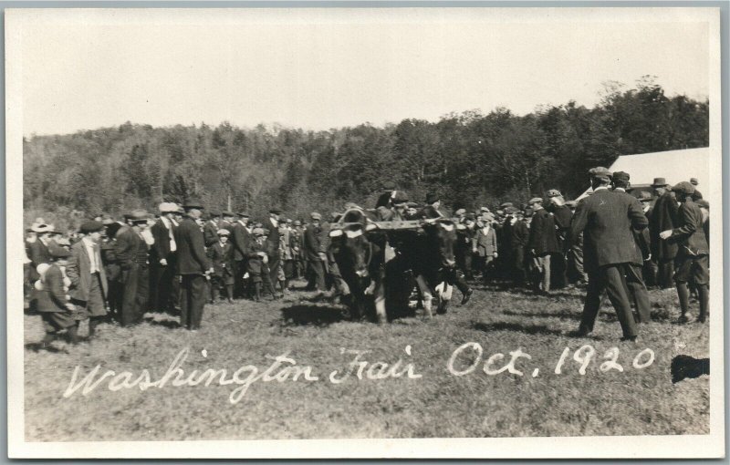 WASHINGTON FAIR 1920 ANTIQUE REAL PHOTO POSTCARD RPPC