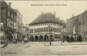 CPA RAMBERVILLERS - Hotel de ville et place (119818)