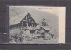 INDIA, KASHMIR, A MOUNTAIN HOME, c1910 ppc., unused.
