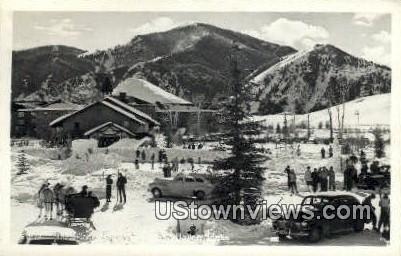 Real Photo - Village Square Sun Valley ID 1951