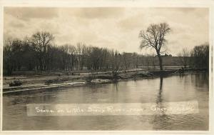 c1910 RPPC Postcard Little Sioux River Scene Cherokee IA Steinhaus Photo unpostd