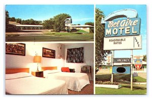 Bel Aire Motel Chamberlain South Dakota Multi View Postcard