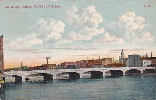 Iowa Waterloo Melan Arch Bridge 1910