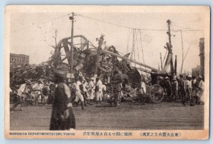 Japan Postcard Shirokiya Department Store Tokyo Disaster c1920's Unposted