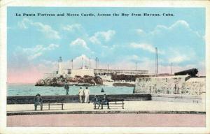 Cuba - La Punta Fortress and Morro Castle Across the Bay from Havana 02.18