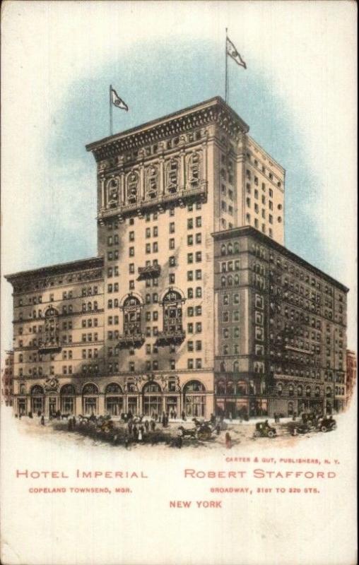 New York City Hotel Imperal Broadway & 31st c1905 Postcard