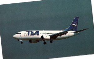 Photochrome TEA France Boeing 737-429 Airplane Postcard F-GKTA