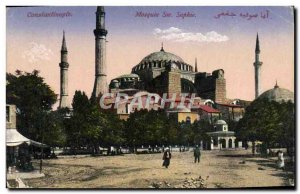 Postcard Old Constantinople St. Sophia Mosque