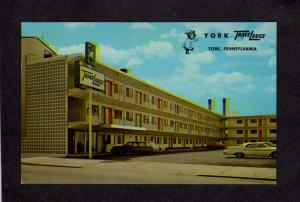 PA TraveLodge Travel Lodge Motel York Penn Pennsylvania Postcard