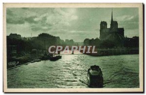 Old Postcard Paris Notre Dame