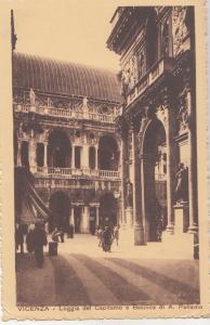 BF19166 loggia del capitonio e basilica di  a p vicenza  italy  front/back image