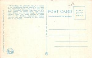 A83/ Harrisonburg Virginia Va Postcard c1910 High School Building Moonlight